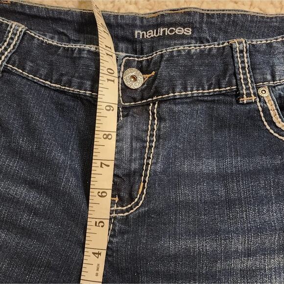 Maurices stretch distressed boho Jean denim shorts plus size 20 2X‎ - Picture 5 of 8